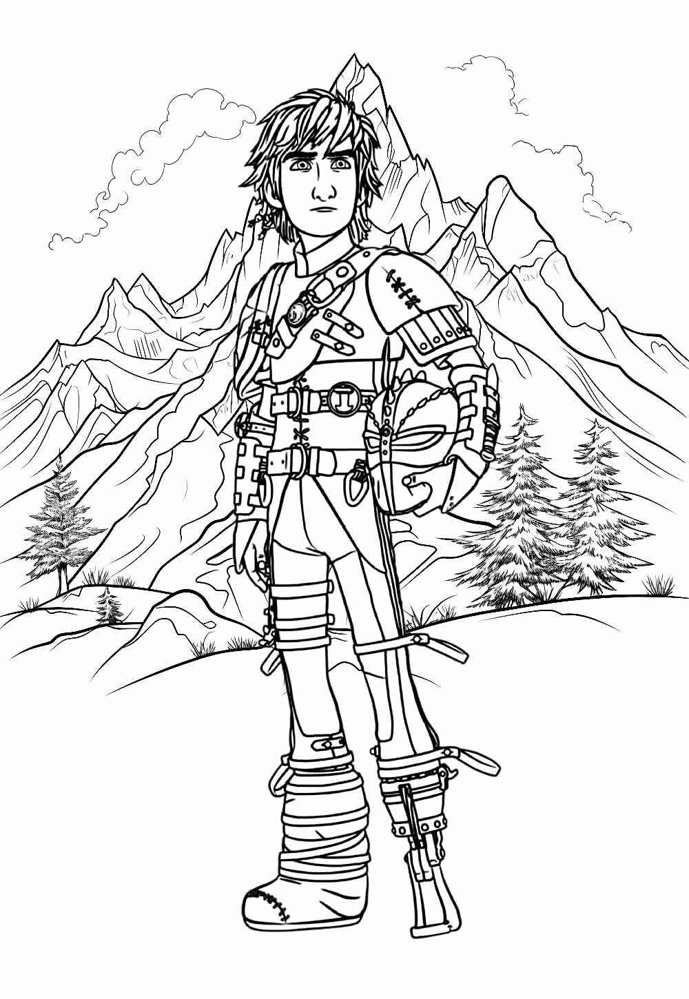 Desenho de Como Treinar O Seu Dragão Desenho Colorir Imprimir 36