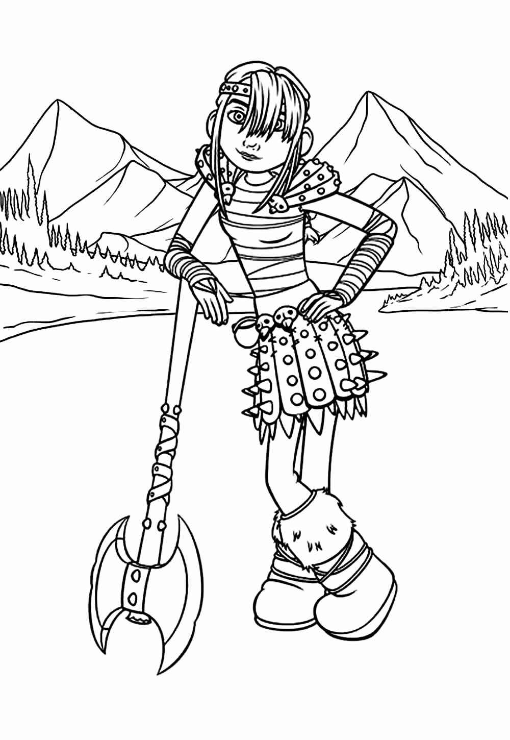 Desenho de Como Treinar O Seu Dragão Desenho Colorir Imprimir 40