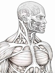 Desenho de Corpo Humano Desenho Colorir Imprimir 08