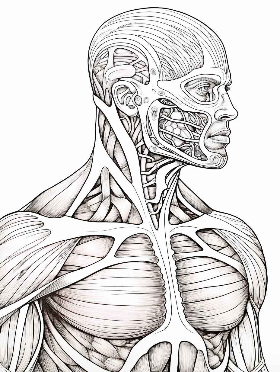 Desenho de Corpo Humano Desenho Colorir Imprimir 08