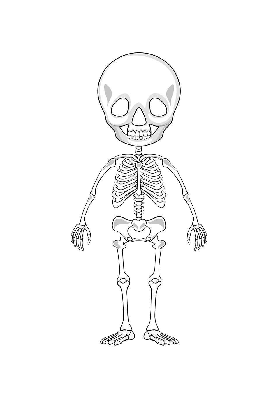 Desenho de Corpo Humano Desenho Colorir Imprimir 15