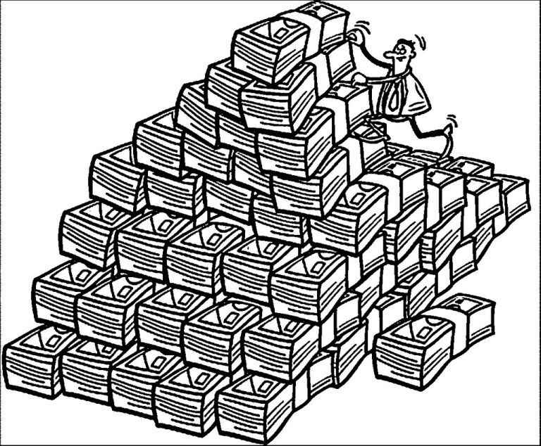 Desenho de Dinheiro Desenho Colorir Imprimir 08