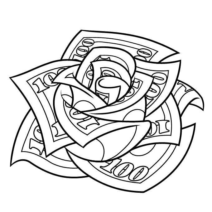 Desenho de Dinheiro Desenho Colorir Imprimir 09