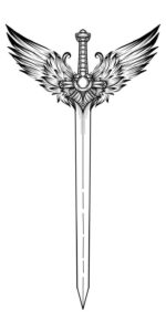 Desenho de Espada Desenho Colorir Imprimir 12