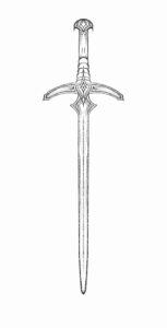 Desenho de Espada Desenho Colorir Imprimir 16
