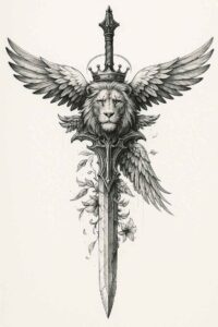 Desenho de Espada Desenho Colorir Imprimir 25