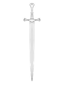 Desenho de Espada Desenho Colorir Imprimir 26