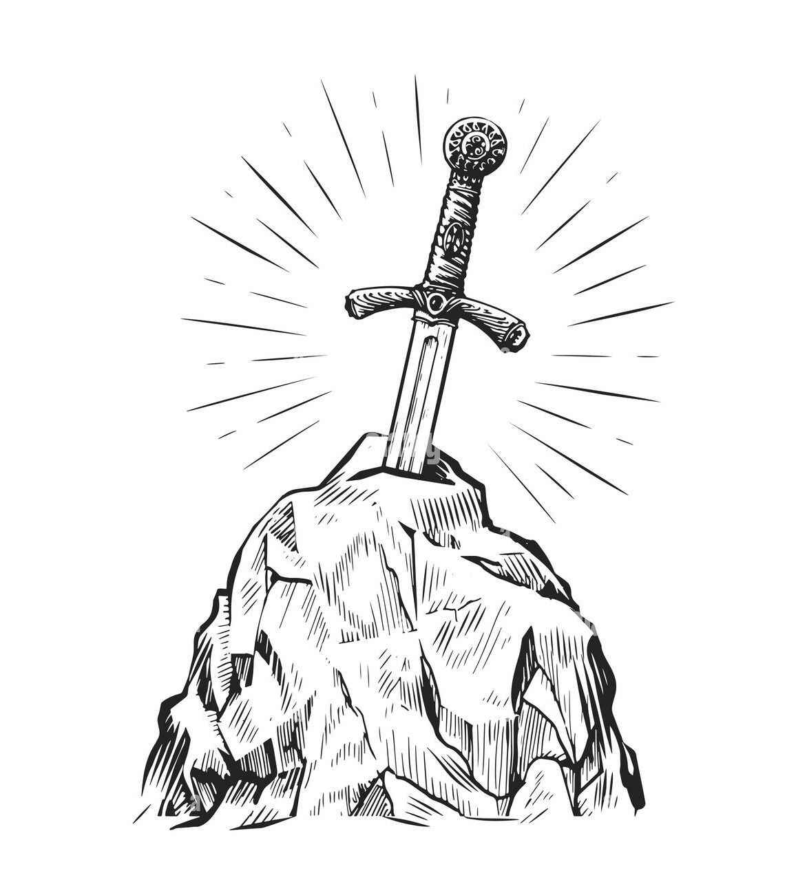 Desenho de Espada Desenho Colorir Imprimir 29