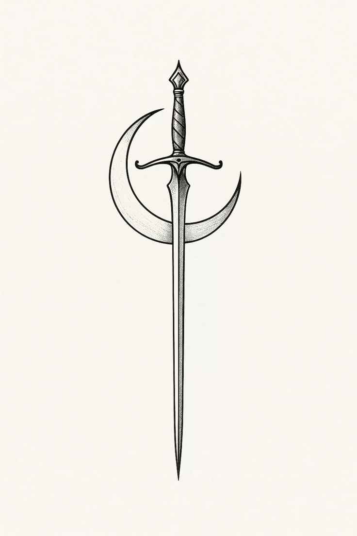 Desenho de Espada Desenho Colorir Imprimir 39