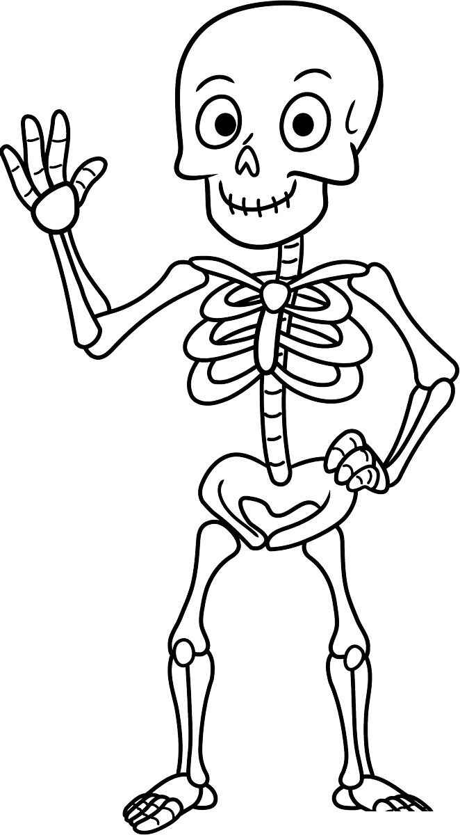 Desenho de Esqueleto Desenho Colorir Imprimir 05