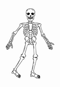 Desenho de Esqueleto Desenho Colorir Imprimir 14