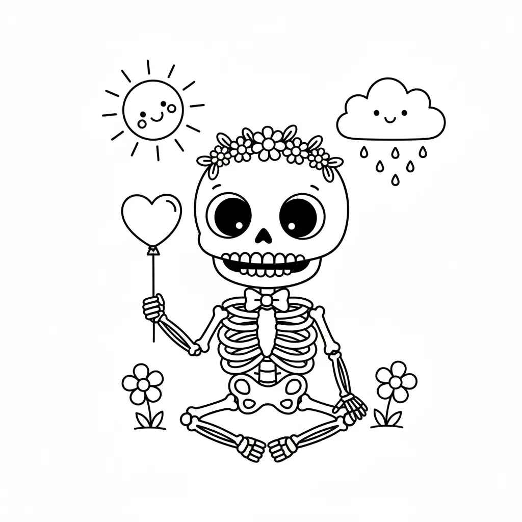 Desenho de Esqueleto Desenho Colorir Imprimir 22