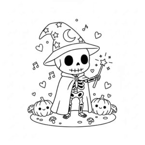 Desenho de Esqueleto Desenho Colorir Imprimir 24