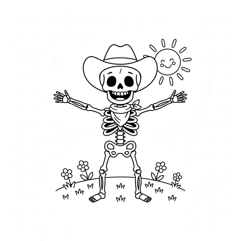 Desenho de Esqueleto Desenho Colorir Imprimir 26