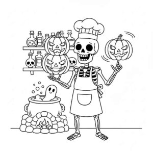 Desenho de Esqueleto Desenho Colorir Imprimir 35