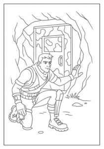 Desenho de Fortnite Desenho Colorir Imprimir 02