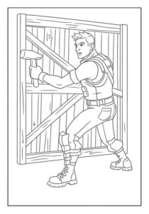 Desenho de Fortnite Desenho Colorir Imprimir 03