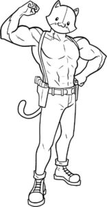 Desenho de Fortnite Desenho Colorir Imprimir 04