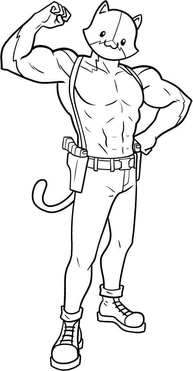 Desenho de Fortnite Desenho Colorir Imprimir 04