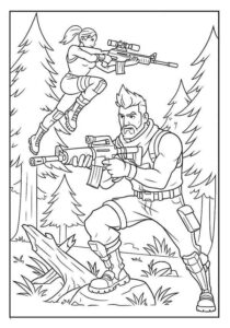 Desenho de Fortnite Desenho Colorir Imprimir 06