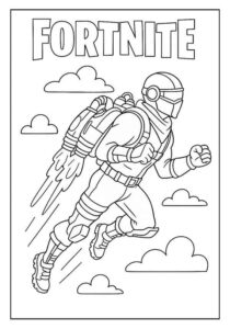 Desenho de Fortnite Desenho Colorir Imprimir 08