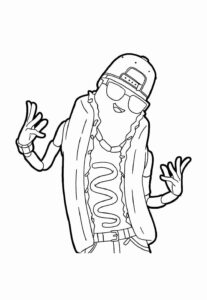 Desenho de Fortnite Desenho Colorir Imprimir 15