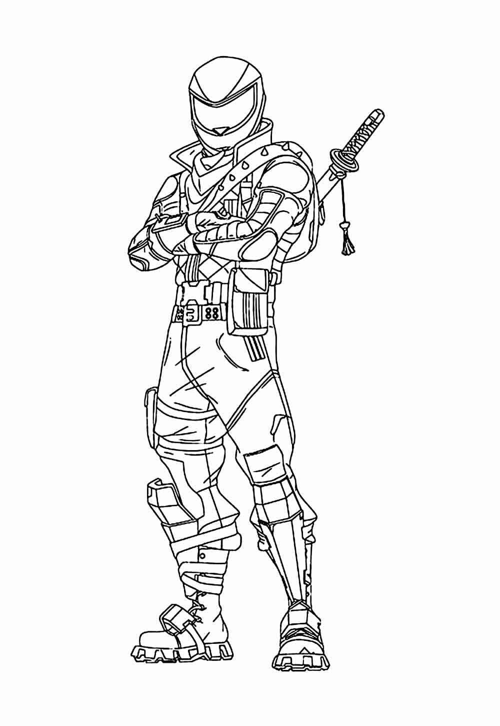 Desenho de Fortnite Desenho Colorir Imprimir 16
