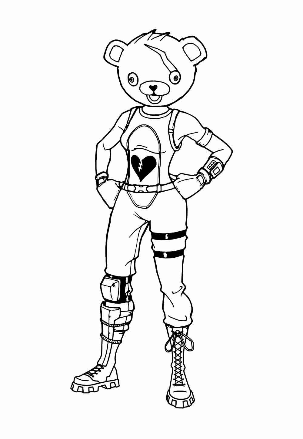 Desenho de Fortnite Desenho Colorir Imprimir 17