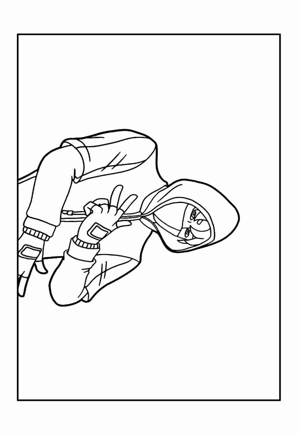 Desenho de Fortnite Desenho Colorir Imprimir 22