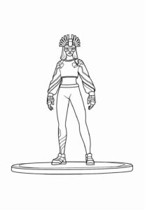 Desenho de Fortnite Desenho Colorir Imprimir 23