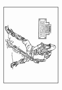 Desenho de Fortnite Desenho Colorir Imprimir 24