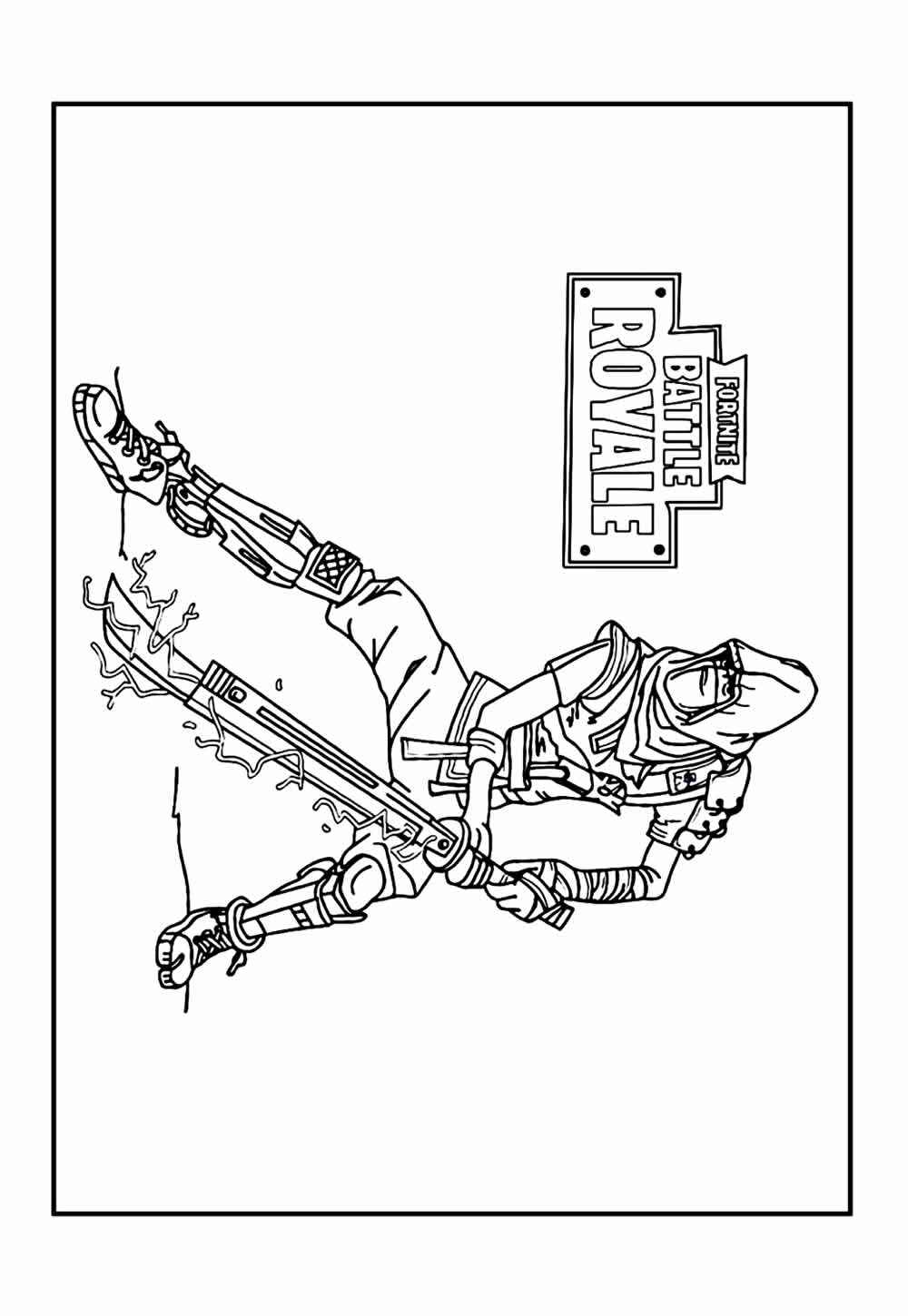 Desenho de Fortnite Desenho Colorir Imprimir 24