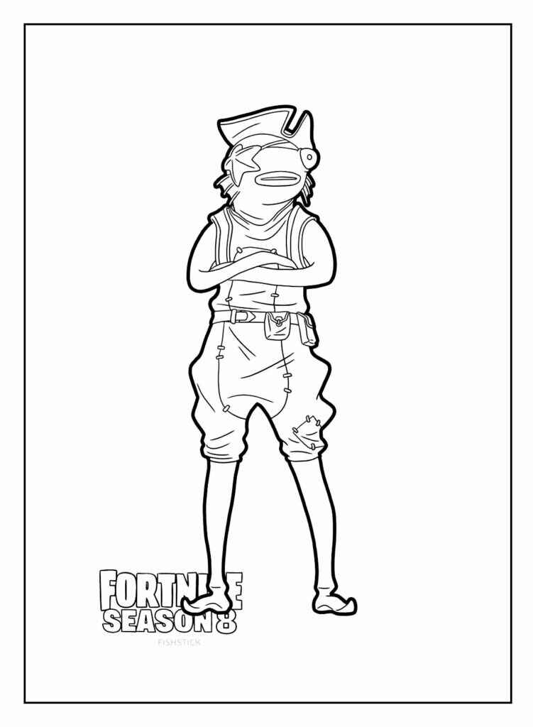 Desenho de Fortnite Desenho Colorir Imprimir 26