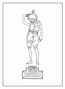 Desenho de Fortnite Desenho Colorir Imprimir 27