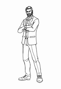 Desenho de Fortnite Desenho Colorir Imprimir 29