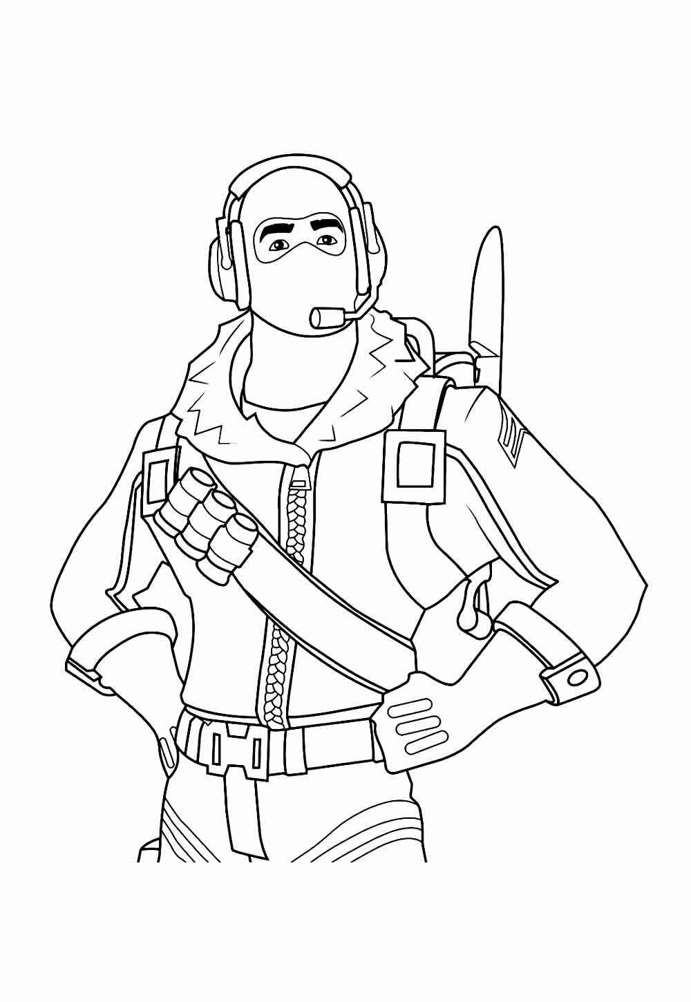 Desenho de Fortnite Desenho Colorir Imprimir 30