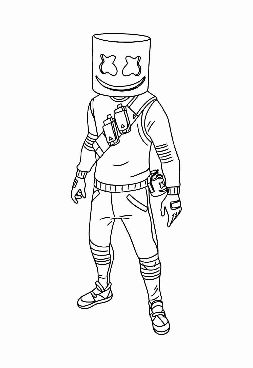 Desenho de Fortnite Desenho Colorir Imprimir 31