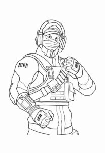 Desenho de Fortnite Desenho Colorir Imprimir 33