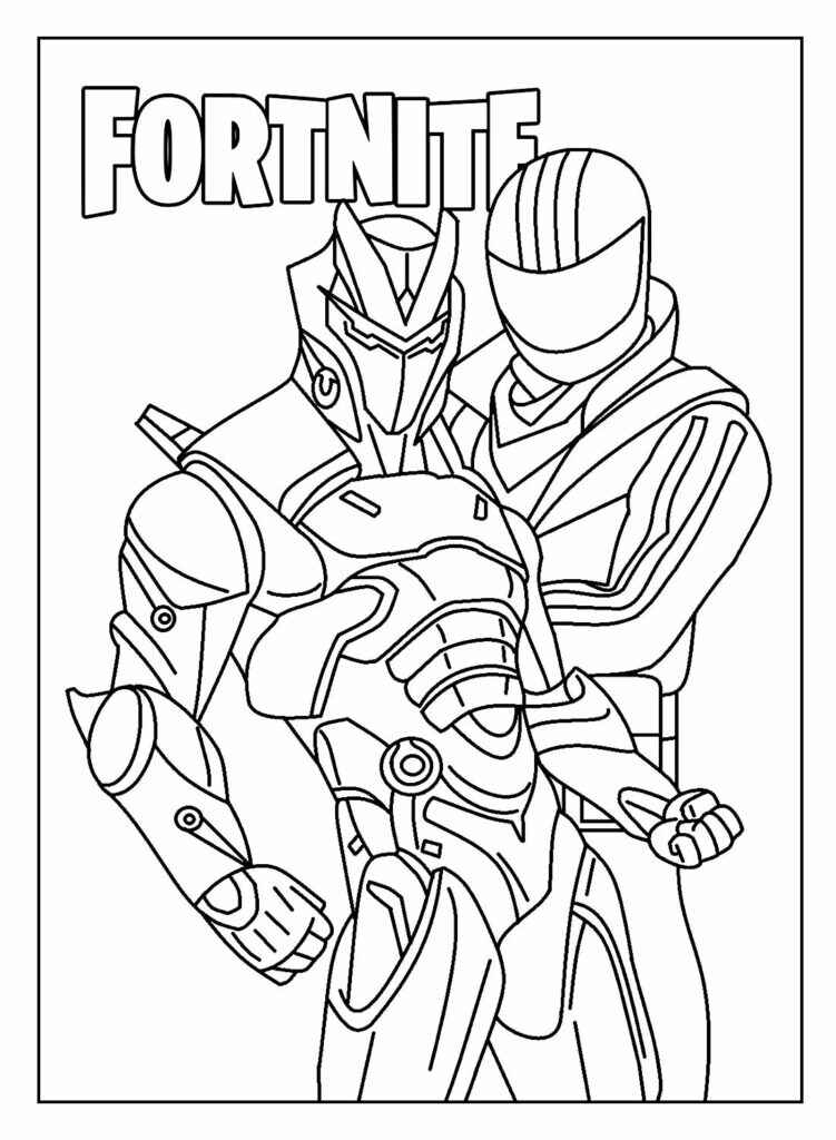 Desenho de Fortnite Desenho Colorir Imprimir 34