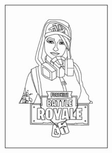 Desenho de Fortnite Desenho Colorir Imprimir 36