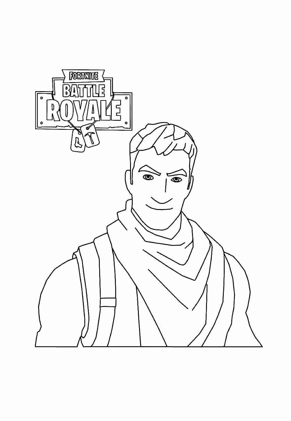 Desenho de Fortnite Desenho Colorir Imprimir 37