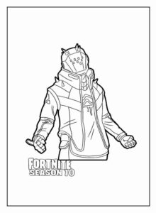 Desenho de Fortnite Desenho Colorir Imprimir 38