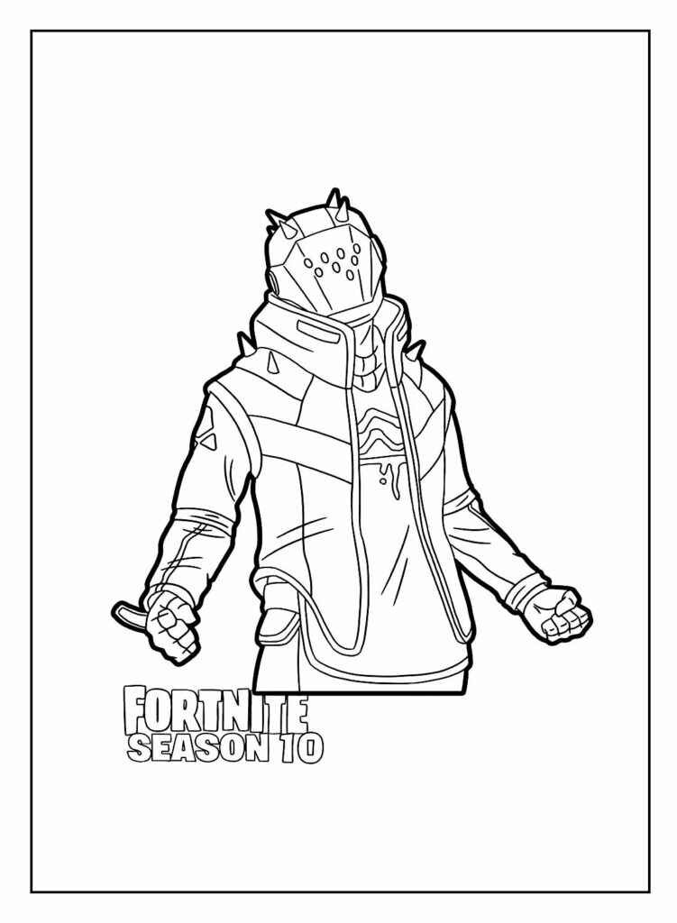 Desenho de Fortnite Desenho Colorir Imprimir 38