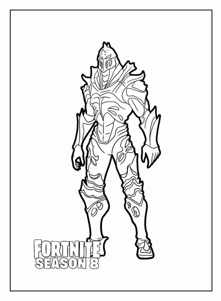 Desenho de Fortnite Desenho Colorir Imprimir 40