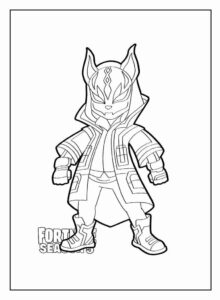 Desenho de Fortnite Desenho Colorir Imprimir 44