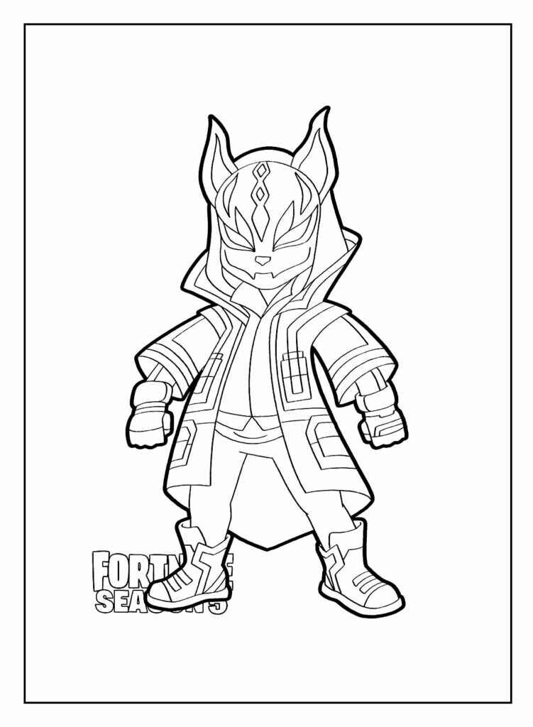 Desenho de Fortnite Desenho Colorir Imprimir 44