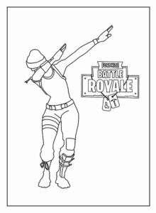 Desenho de Fortnite Desenho Colorir Imprimir 45