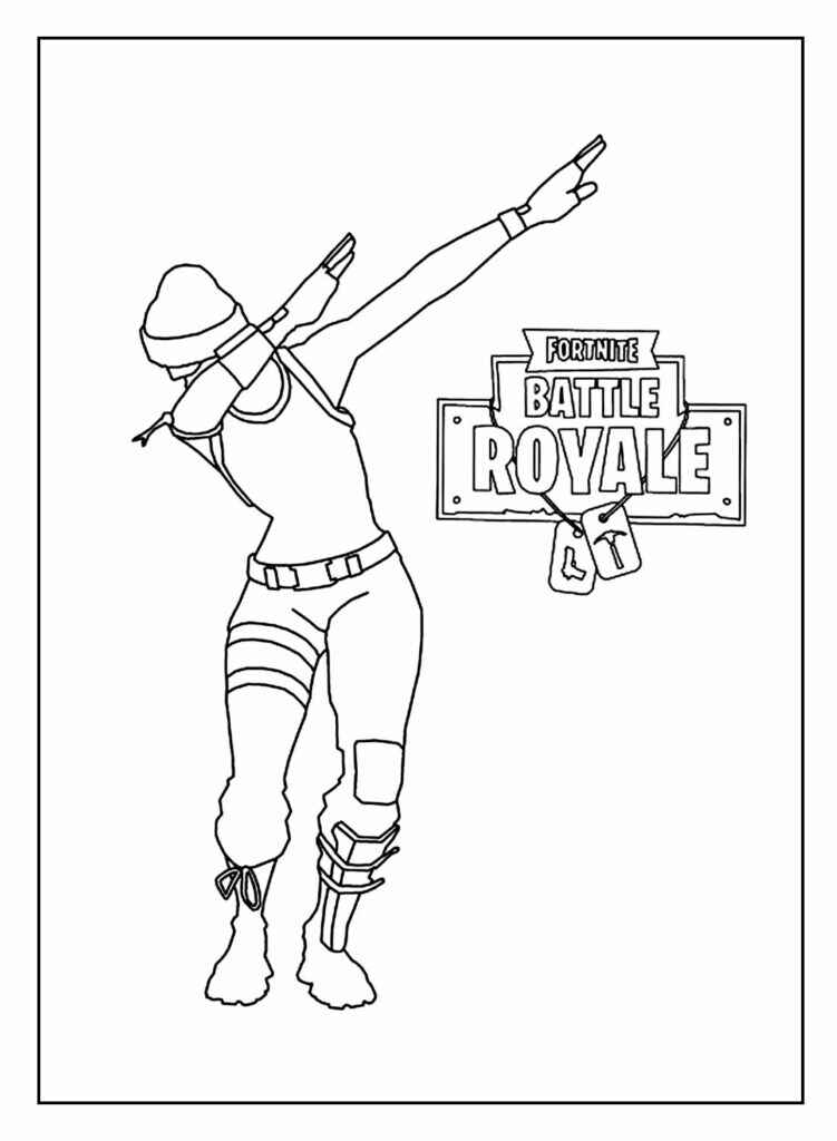 Desenho de Fortnite Desenho Colorir Imprimir 45