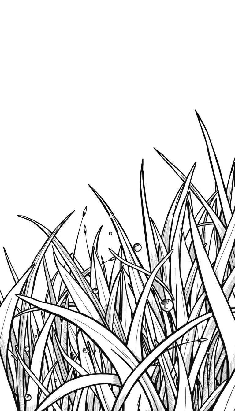 Desenho de Grama Desenho Colorir Imprimir 06