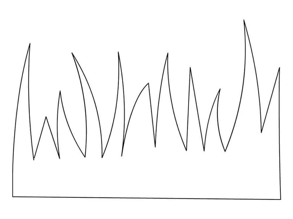 Desenho de Grama Desenho Colorir Imprimir 08